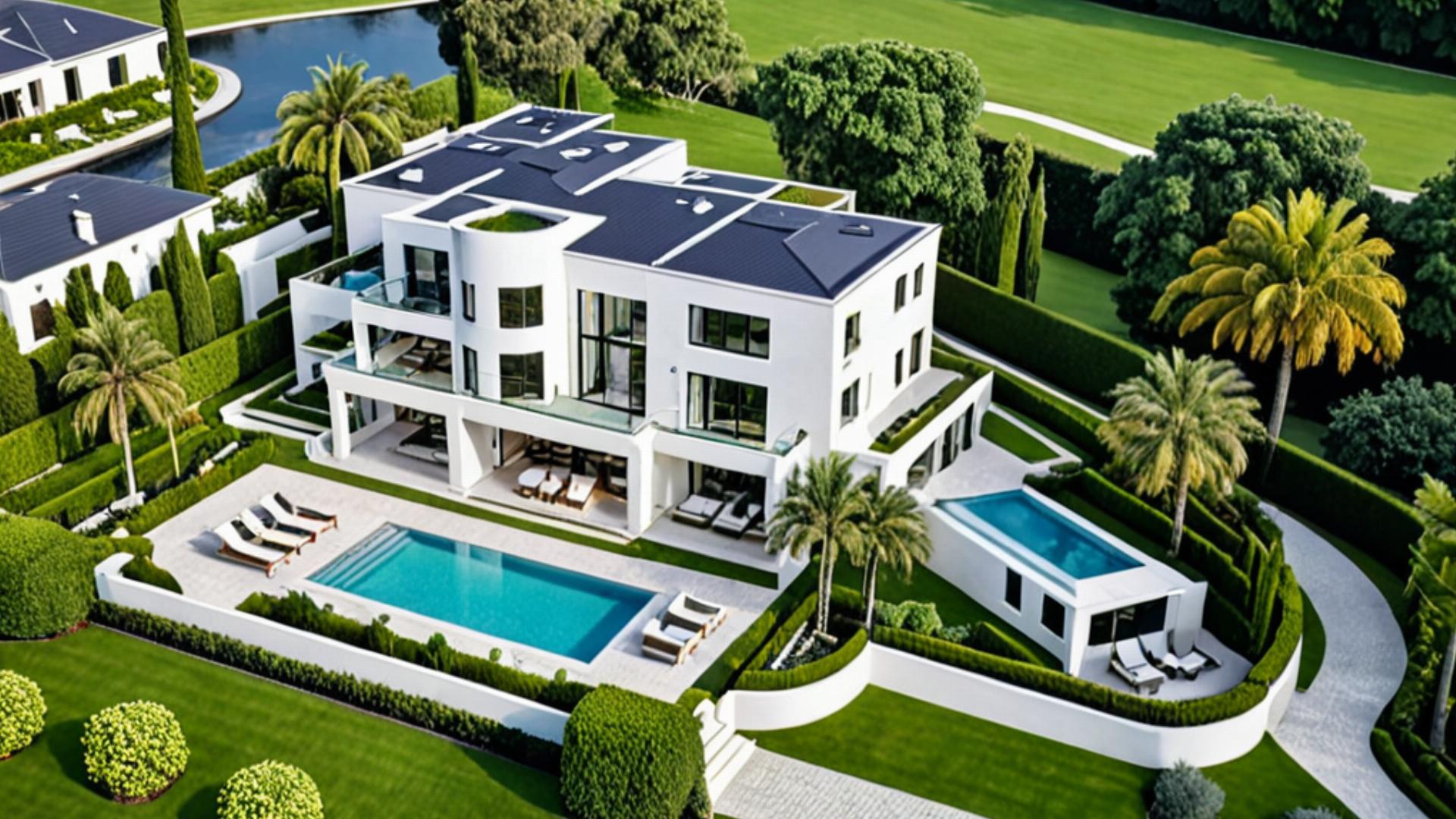 Luxury property landscape